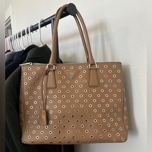 Prada Galleria Grommet Tote